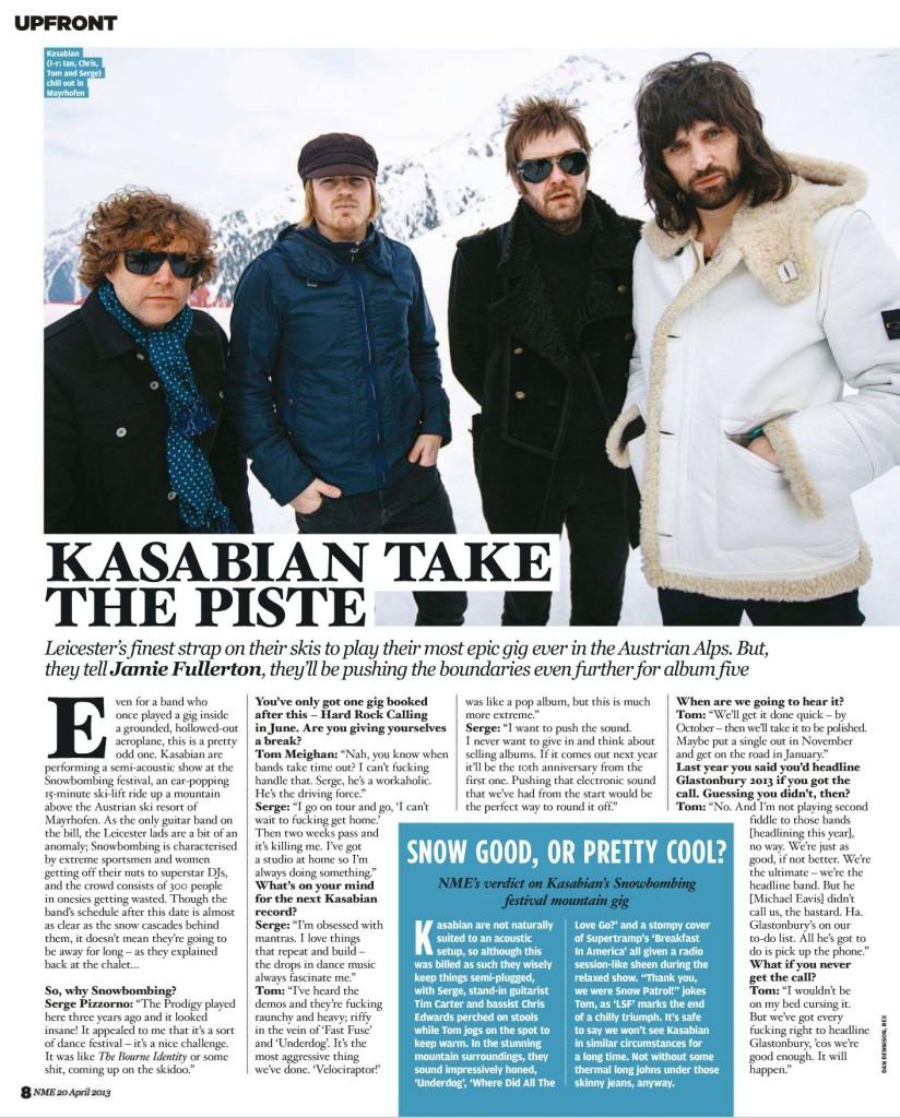 Kasabian - NME april 01