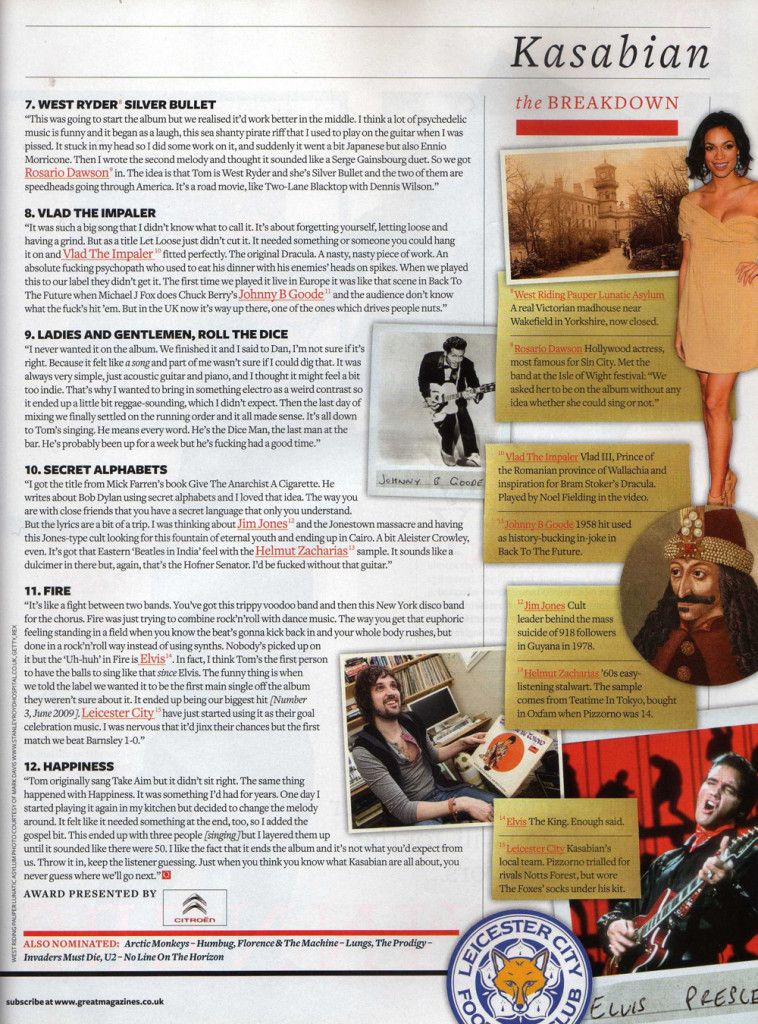 Q Magazine - Dec 2009 p95