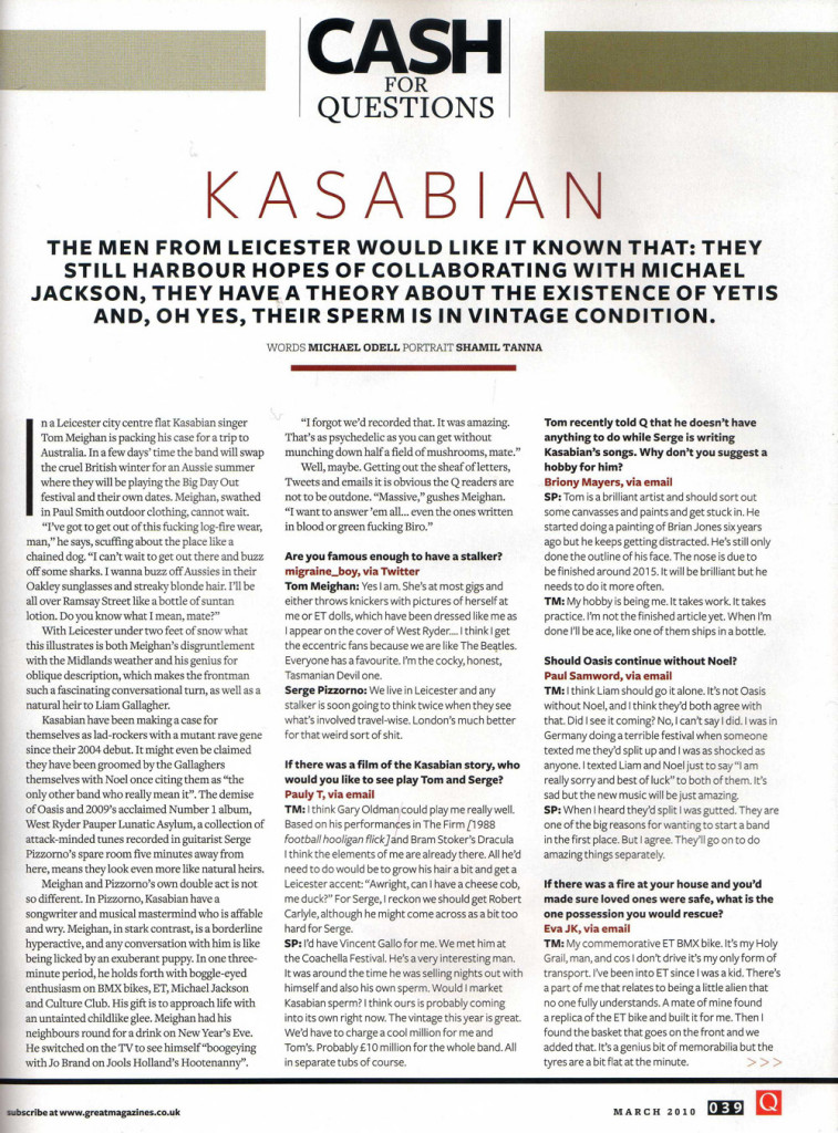 Q Magazine - March 2010 p39